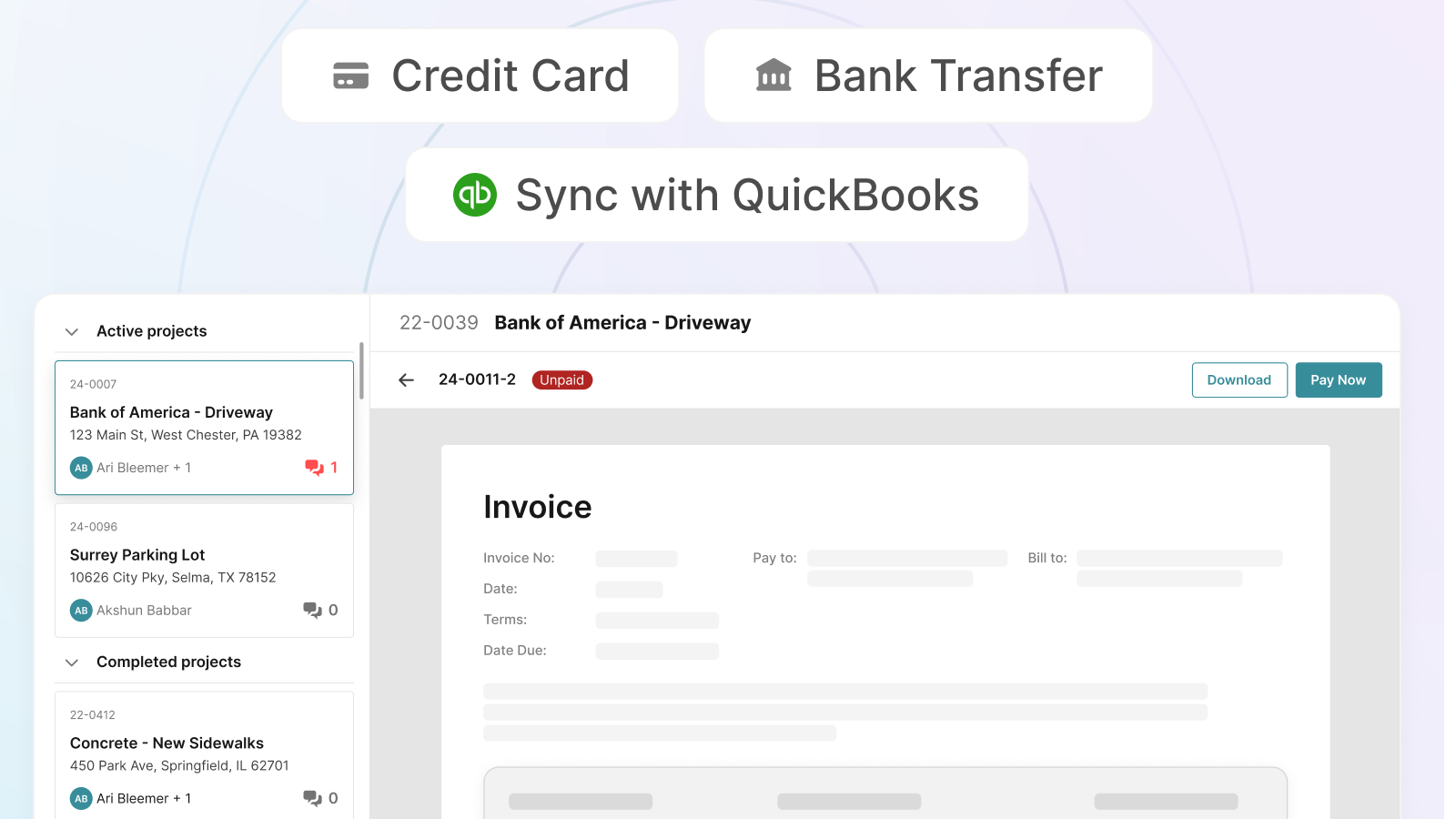 OneCrew Invoice